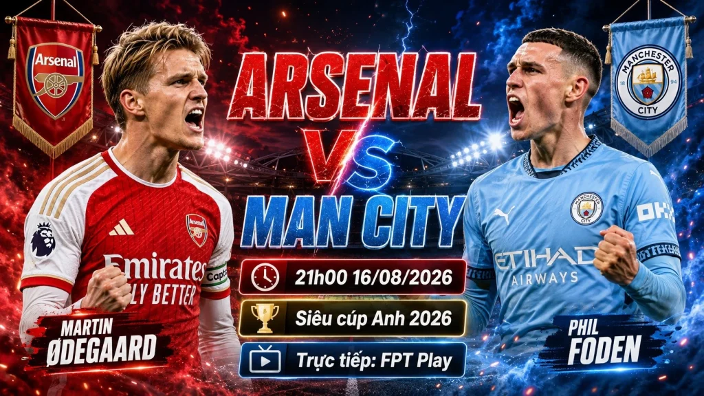 Nhận định Arsenal vs Man City: Siêu cúp Anh 2026 và góc nhìn OK9 9 Nhận định Arsenal vs Man City: Siêu cúp Anh 2026 và góc nhìn OK9